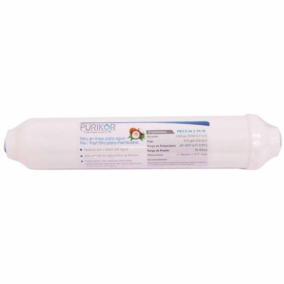 Filtros cartucho de carbón activado PKCCAL2.5X10