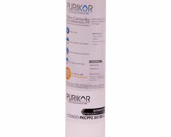 Filtros cartucho de polipropileno termofusionado PKCPP2.5X10X10