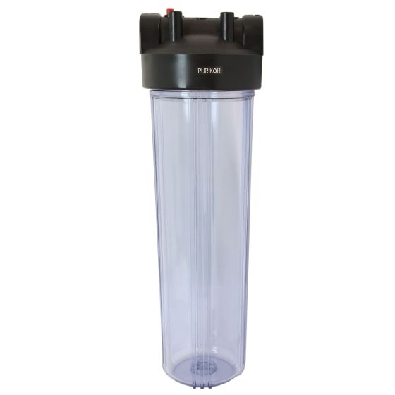 Portafiltro para cartuchos transparente PKPFBT-20X1.5P